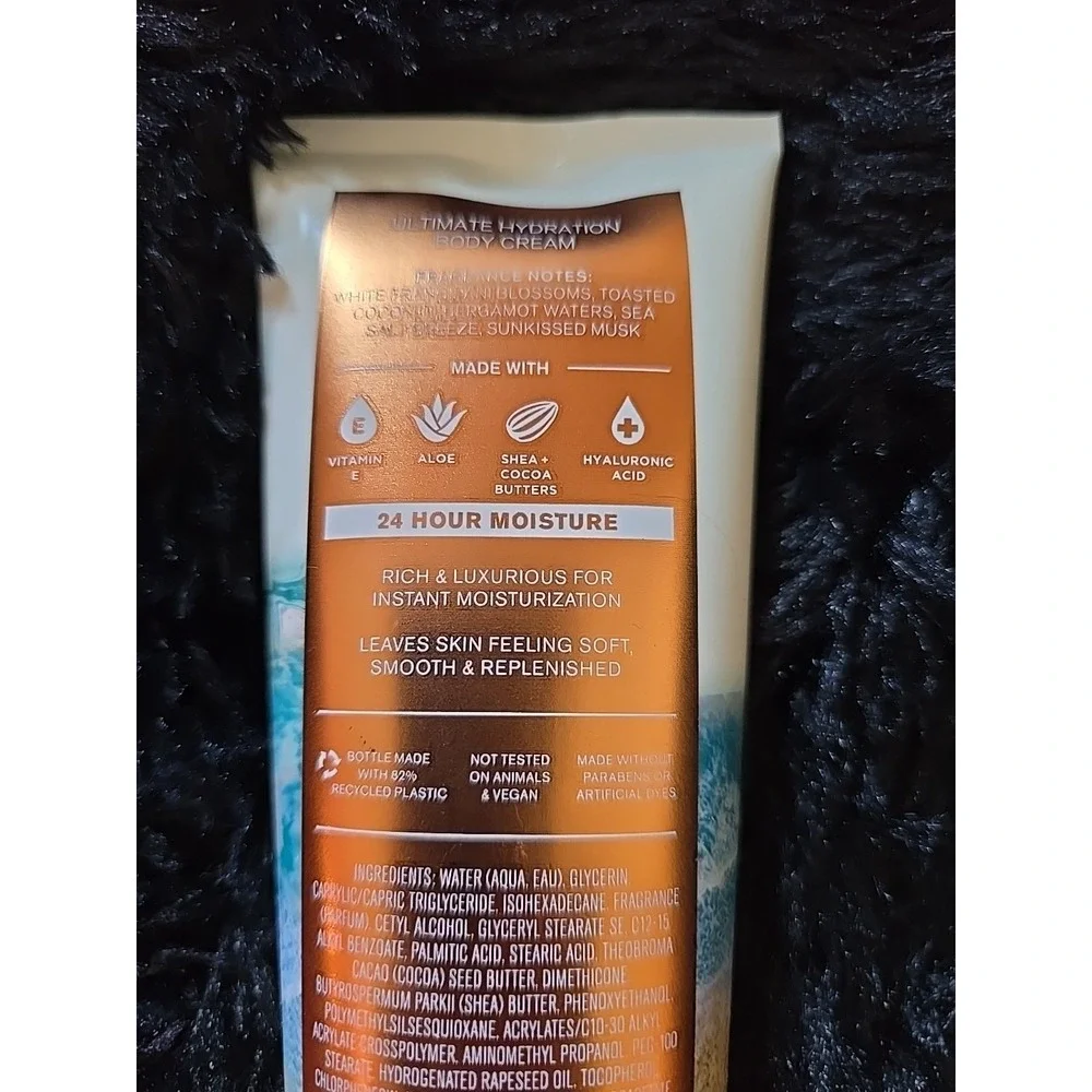 NEW At The Beach‎ 8 oz Ultimate Hydration Body Cream Bath & Body Works